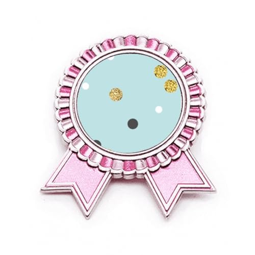 Médaille Winner Award Medal badge broche rose en métal M de qualité supérieure