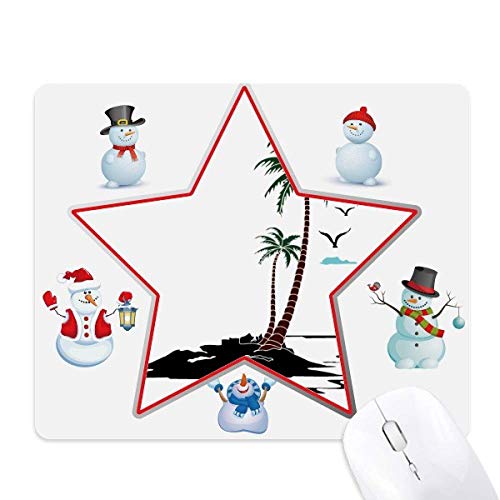 Tapis de souris mouettes et cloud avec base en caoutchouc antidérapante