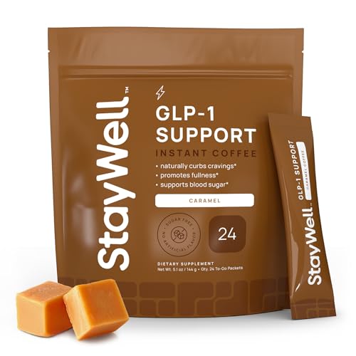 Slim Coffee Glp-1 Supplement | Glp 1 Booster To Control Appetite And Cravings | Great Tasting Metabolic Support - Coffee Bean Extract, Green Tea, Yerba Mate (Caramel)