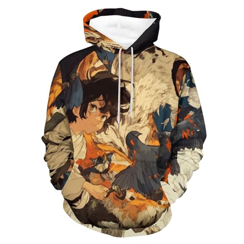 Hoodie tigre de dessin animé confortable pour rester au chaud en taille S