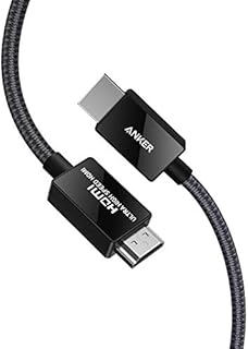 Anker 8K@60Hz HDMI Cable, Ultra High Speed 4K@120Hz 48Gbps 6.6 ft Ultra HD HDMI to HDMI Cord, Support Dynamic HDR, eARC, Dolby Atmos, Compatible with PlayStation 5, Xbox Series X, Samsung TVs and More