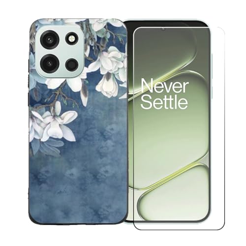 CongJiaLingXi�P�[�X�K�p�� OnePlus Nord 6 (6.78") + �������ꂽ�K���X�X�N���[���v���e�N�^�[�A�_��ȃV���R�[���V�F���o���p�[TPU�ی�J�o�[�̂���,BST11