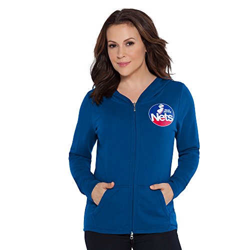 Touch by Alyssa Milano NBA New Jersey Nets Tackle Hoodie, Medium, Royal
