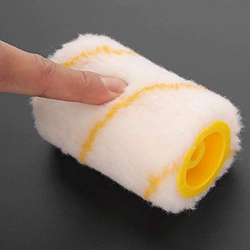 Paint Edger Roller Brush Paint Edger Tool Clean Up Paint Edger Combo Kit with 2 Replacement Rollers and 2 Brushes for Walls Ceiling Indoor Outdoor Painting