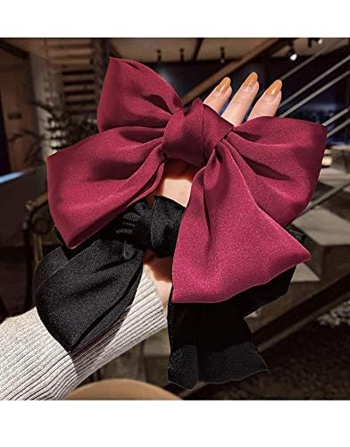 Shidara 1 Pcs Luxury Hair Clip Big Red Bow for Women Girls Hair Accessories Hair Styling Tools Party Favors Decoration