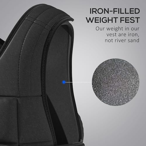 HOMCOM 10/15/20kg Weighted Vest, Adjustable Running Weight Vest with 38 Weight Bags for Men or Women Cardio Exercise - Image 5
