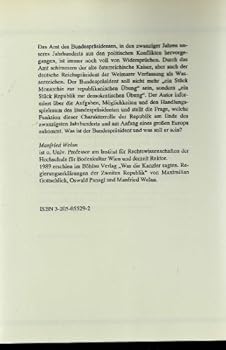 Paperback Der Bundespräsident. Kein Kaiser in der Republik. [German] Book