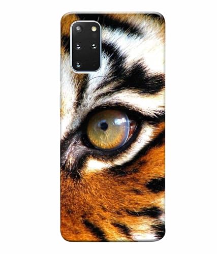 Image of Printed Hard Back Case Cover & Compatible for Samsung Galaxy S20 Plus | Tiger Eyes (Multicolor) - D1185