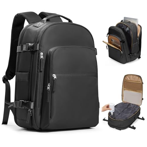 Image of coofay Vacuum Backpack Travel with Pump, Airline Approved Carry On Backpack | Travel Backpack with Vacuum System, 15.6 inch Laptop Compartment, Water-Resistant, Shoe Compartment & USB Charging Port