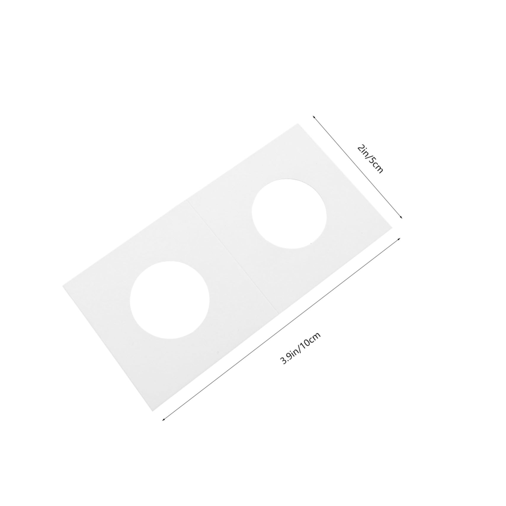 Coin Flips 400 Pezzi in Carta Bianco per Monete 17, 5-31, 5mm
