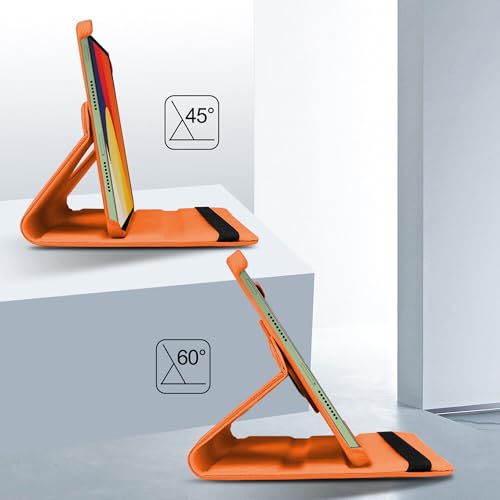 Image of TGK 360 Degree Rotating Flip Cover Case for Moto Pad 60 Pro 12.7 inch 2025 Release Tablet (Orange)