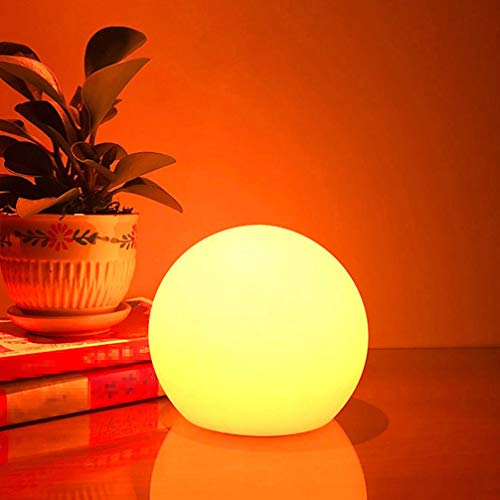 Uonlytech Lâmpada de LED com bola de LED, à prova d'água, com controle remoto, luz de piscina LED p
