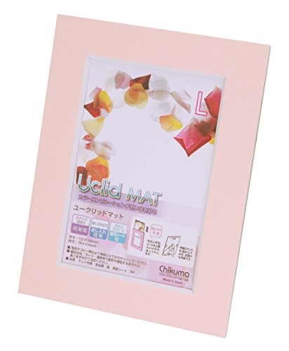 Chikuma フォトフレーム Uclidマット L ライトピンク 18565-9