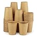 Kraft 100 Pack Paper Cups - 8 Oz Hot Compostable Cups for Coffee, Water & More 1