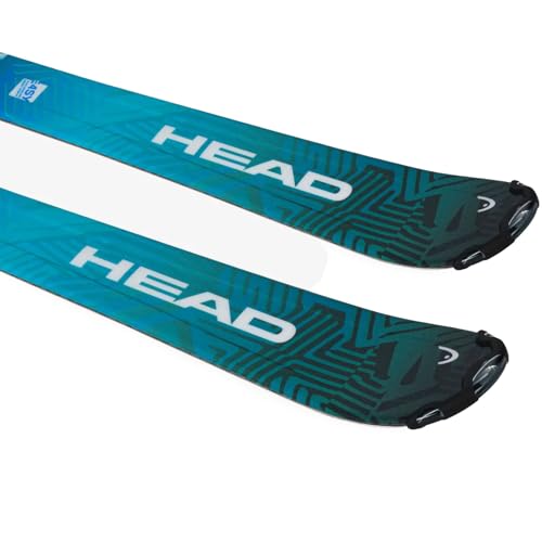 HEAD Junior Monster Easy JRS Durable Lightweight Maneuverable Alpine All Mountain Winter Sports Snow Skis with with JRS 4.5 GW CA Brake 80[I] Bindings Included, 107