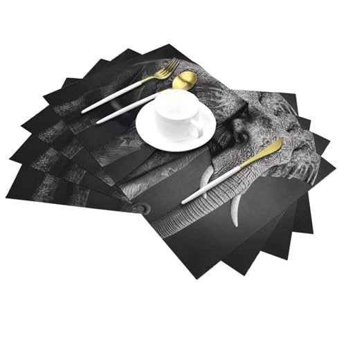 Set de table lavable pour cuisine et table à manger lot de 6 - 6