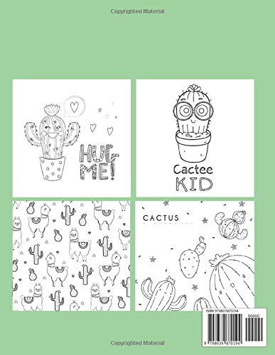 Cactus Coloring Book: Coloring Toy Gifts for Kids or Adults | Cute Easy and Relaxing Realistic Animal Large Print Birthday Gifts image 2