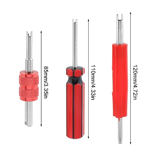 Image of 8 pcs Tire Valve Core Removal Tool Set, Single and Double Heads Valve Stem Core Remover Tire Repair Tool for Quickly Remove or Install the Car Air Conditioning and Tire Valve Core(Multicolor)