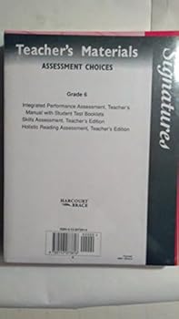 Unknown Binding Signatures 6 Assessment Choices Teachers Material Book
