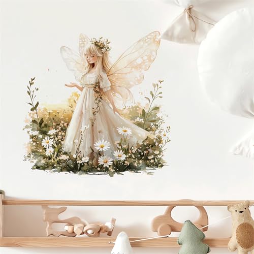 Vinilo decorativo Angel Girl Butterfly Fairy para pared miniatura 2