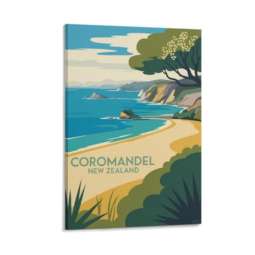 Poster voyage Coromandel pour une décoration esthétique salon