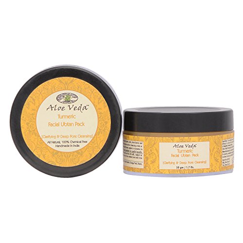 Aloe Veda Turmeric Facial Ubtan Pack (Clarifying & Deep Pore Cleansing), 50 gm