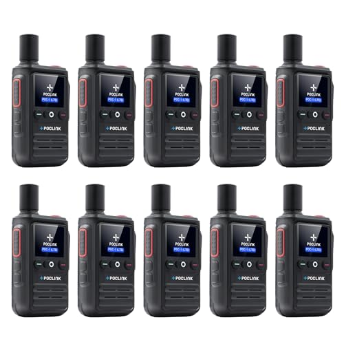 Image of Lifetime Free Global Walkie Talkies Long Range, POC-1 Lite, 4G LTE Unlimited Range POC Two-Way Radios with Bluetooth & APP, 3000mAh Rechargeable Walkie Talkies, Support User Self-Group Creation