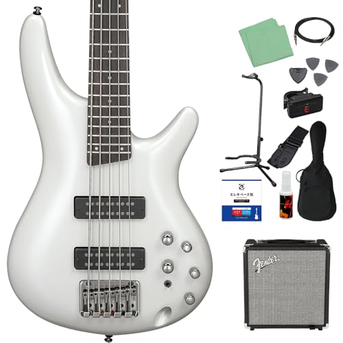 SR305E PW 5弦ベース初心者12点セット 【RUMBLE15V3付】エレキベース SRシリーズ アイバニーズ