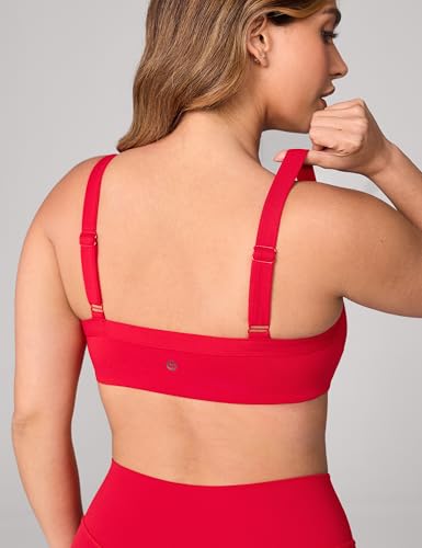 Image of UNISSU Hugcurve Adjustable Sports Bra Square Neck Wireless Padded Yoga Workout Tops