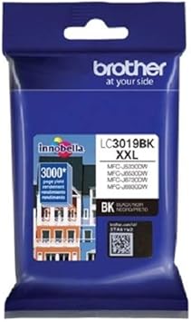 Amazon.com: Brother LC3019BK - Cartucho de tinta negro de gran rendimiento  : Productos de Oficina