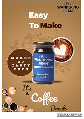 Image of The Wandering Bean Bavarian Mint Instant Coffee | 60g Jar | Rich & Refreshing Blend | Premium Gift Hamper for Coffee Lovers | Festive Gifting Option