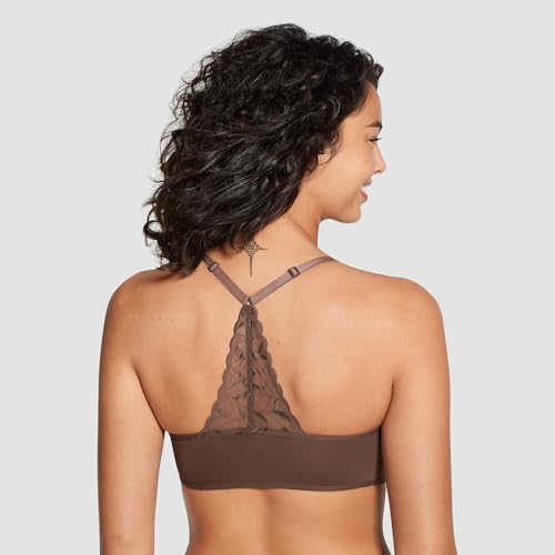 Image of True & Co Womens Lace Racerback Adjustable Strap Bralette