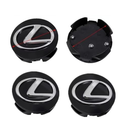 zC[Z^[Lbv ԗp A~ ϋv hK OhXAbvp[c NTXNX RX330 RX300 GS300 IS250 IS200 CT200h GX470 CT 200H Ή Ԏ 4Zbg,Black 61.5mm 51.5