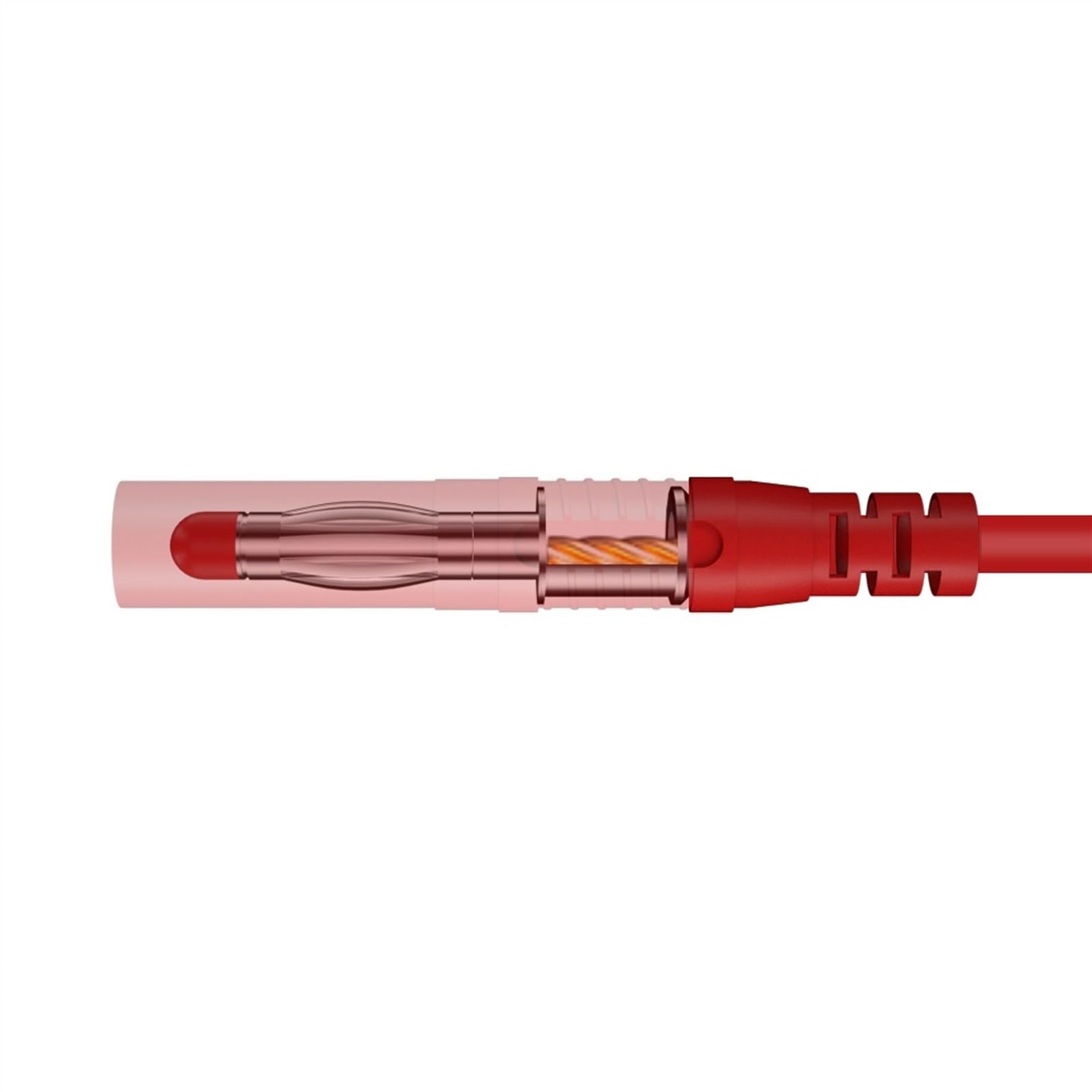 Fiche Banane enveloppée de 4MM, 10 pièces, connecteurs de Fils de Test d'assemblage en Ligne à souder Q.10041(5 Red 5 Black)