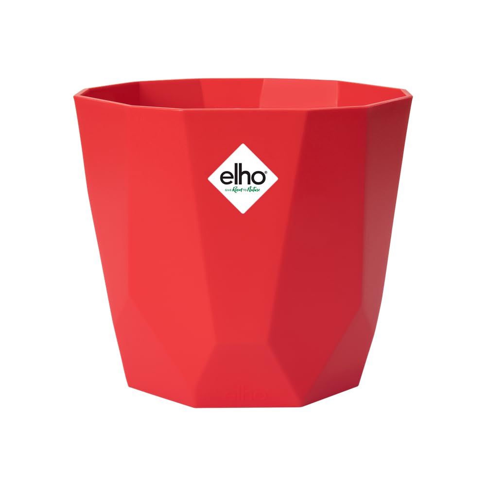 elho B.for Rock Flower Pot, Brilliant Red, 14 cm