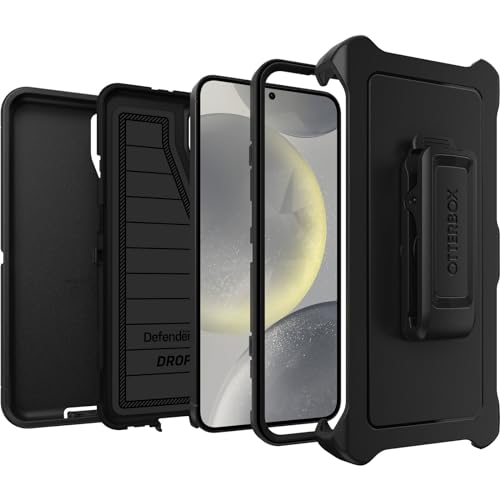 OtterBox Samsung Galaxy S24+ Plus Defender Series Pro Case - Black, Rugged & Durable, with Port Protection, Includes Holster Clip Kickstand - image 4