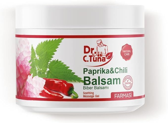 FARMASi Paprika & Chili Balsam - Soothing Massage Gel, 16.9 fl Oz - Relieves Muscle Tension and Provides Warming Sensation - Ideal for Relaxation and Recovery