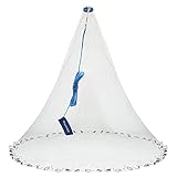 Proximitck American Saltwater Fishing Cast Nets, Premium Bait Trap Casting Net 12Ft Radius Size with...