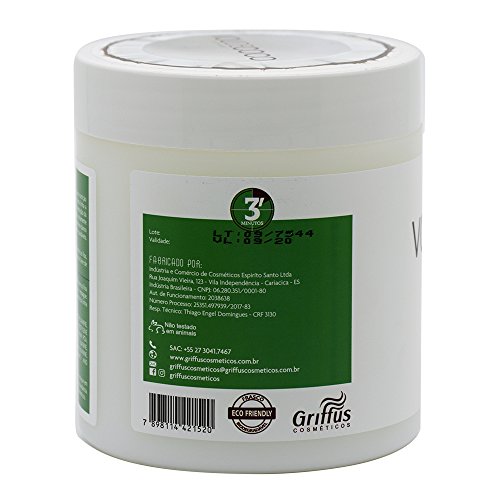 Vou de Coco Máscara, 550 g, Griffus Cosméticos, Multicor