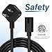 AGVEE 10ft AC Power Cord for Lift Chair or Power Recliner, Compatible with Lazyboy Ashley Okin Limoss Pride Catnapper Golden Berkline Replacement, ETL Listed 2-Prong Power Cable, Black