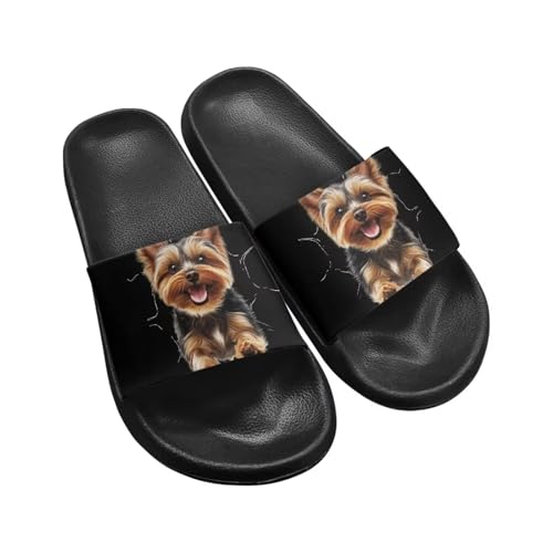 Women's Animal Print Shower Slides Slippers House Bathroom Shoes Beach Sandals for Indoor Outdoor
