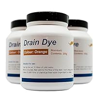 Lecksuchfarbe, 200 g, Farbe zur Erkennung von Lecks in Fallrohren und Schwimmbädern, Flüssigkeitsprüfer, sehr effektiv, sehr einfach zu verwenden, mischbar und fertig (Orange)