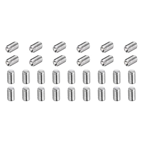 QUARKZMAN 80 tornillos prisioneros M3-0,5 x 5 mm, de acero inoxidable 304, con punta de copa y cabeza Allen, con hexágono interior para reparación de accesorios de baño, muebles