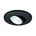 WAC Lighting HR-1137-BK Low Voltage Mini Recessed - Round Adjustable , Black