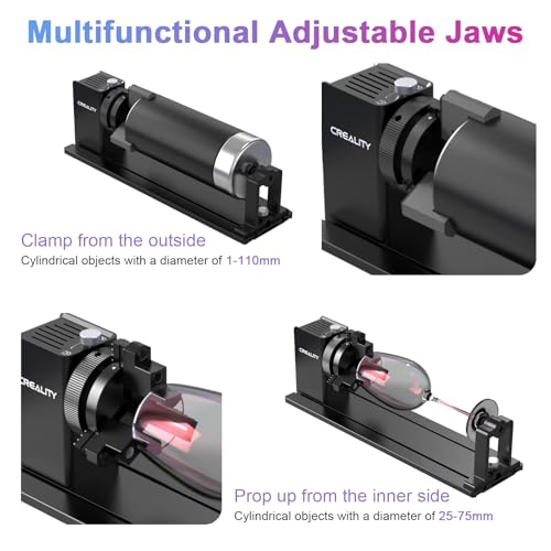 Kit rotatif laser Creality avec élévation M6 pour objets cylindriques - 4