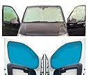 Fensterrollo-Set Kombatibel Mit Citroen Berlingo (1996-2007)(Komplettset + Heckklappe + Dachfenster) Rückenfarbe in Aqua, Reversibel und Thermisch