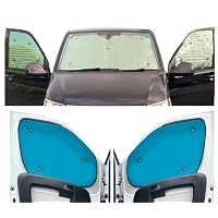 Tende Parabrezza Termiche Reversibili Per Vauxhall Vivaro (2015-2019) - Set Completo SWB + Portellone - Dorso Rosa - 3
