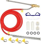 Pressure Washer Sandblasting Kit, 5000 PSI Wet Sandblaster Attachment, Power Washer Sandblasting with Replacement Ceramics Nozzle, 1/4 Inch Quick Disconnect Sandblasting Kit