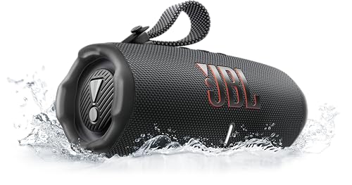 JBL Charge 6, Wireless Portable Bluetooth Speaker, 28 Hours of Playtime, IP68 Waterproof, Dustproof and Drop-Proof, Pro Sound with AI Sound Boost, Auracast Multi-Speaker Connection, Black