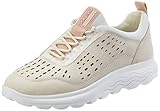 Traspirante Geox Spherica, Scarpe da Ginnastica Donna, Bianco Sporco, 40 EU